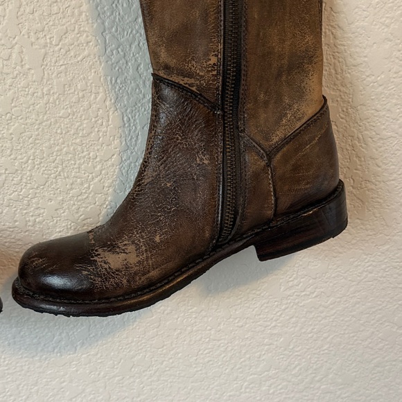 Bed-Stu Brown Leather Knee-High Leather Boots Manchester Size 6.5 - Picture 4 of 16